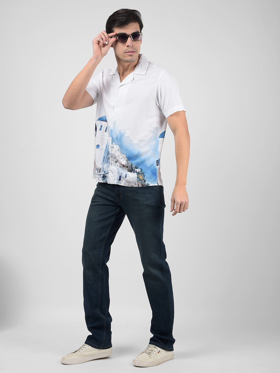 Numero Uno Men Graphic Print White Shirt